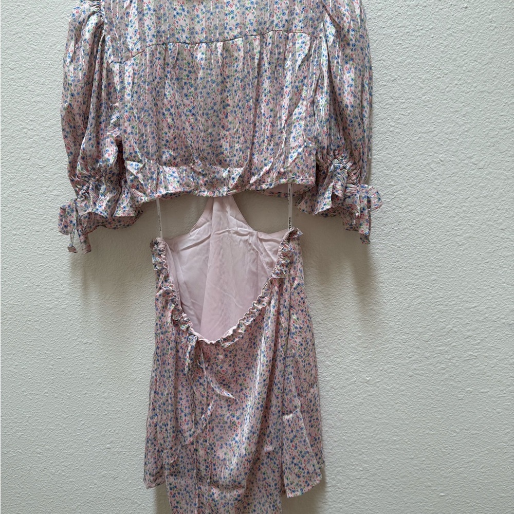 For Love And Lemons Floral Cutout Dress - Picture 7 of 7